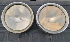 Vintage 1922-1926 Hudson Super Six Can Style Spreadlights Pair Original Glass