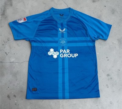 Castore Preston North End 24/25 Par Group Frokjaer Jensen 10 blau Auswärtstrikot 2XL