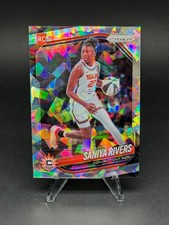 2025 Panini Prizm WNBA Saniya Rivers #131 Cracked Ice Prizm RC - Free Shipping