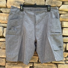 AFTCO Mens Fishing Shorts Aftech American Fish Tackle Company Gray UPF40