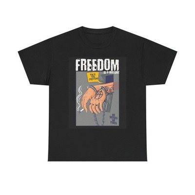 Freedom Justice Graphic T Shirt Prison System Unisex Heavy Cotton Tee