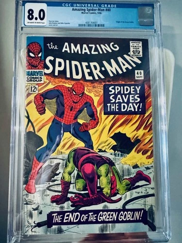 Amazing Spider-Man #40 (1966) Origin of the Green Goblin - CGC 8.0