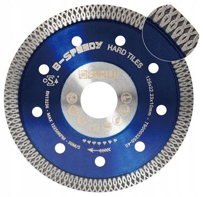 BIHUI B-SPEEDY DIAMANTSCHEIBE FÜR GRES-FLIESEN, 125 MM DICKE, 1,4 MM - DCDM125