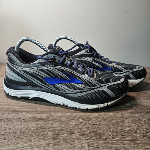 Brooks Dyad 9 Mens Running Shoes Black Grey Royal Blue 1102311D038 Size 11.5