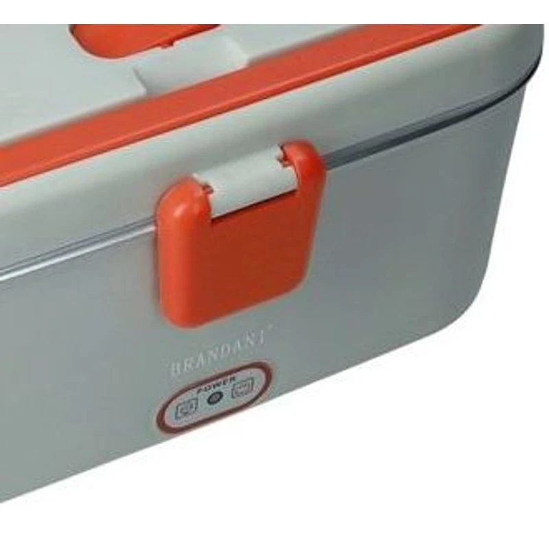 Scaldavivande Elettrico Lunch Box BRANDANI Casa Auto 12V 220V Posate 2 Colori, fotografia 10 di 10