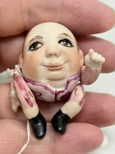 MAREE MASSEY MINIATURE 2" PORCELAIN HUMPTY DUMPTY