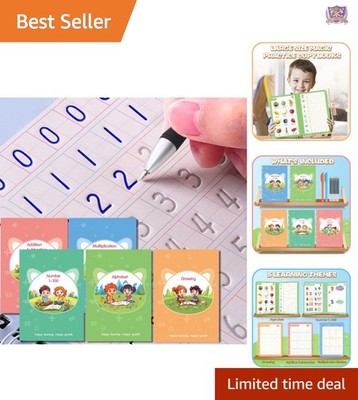 Magic Practice Copybook Reusable Kids Writing Set for Calligraphy Drawing