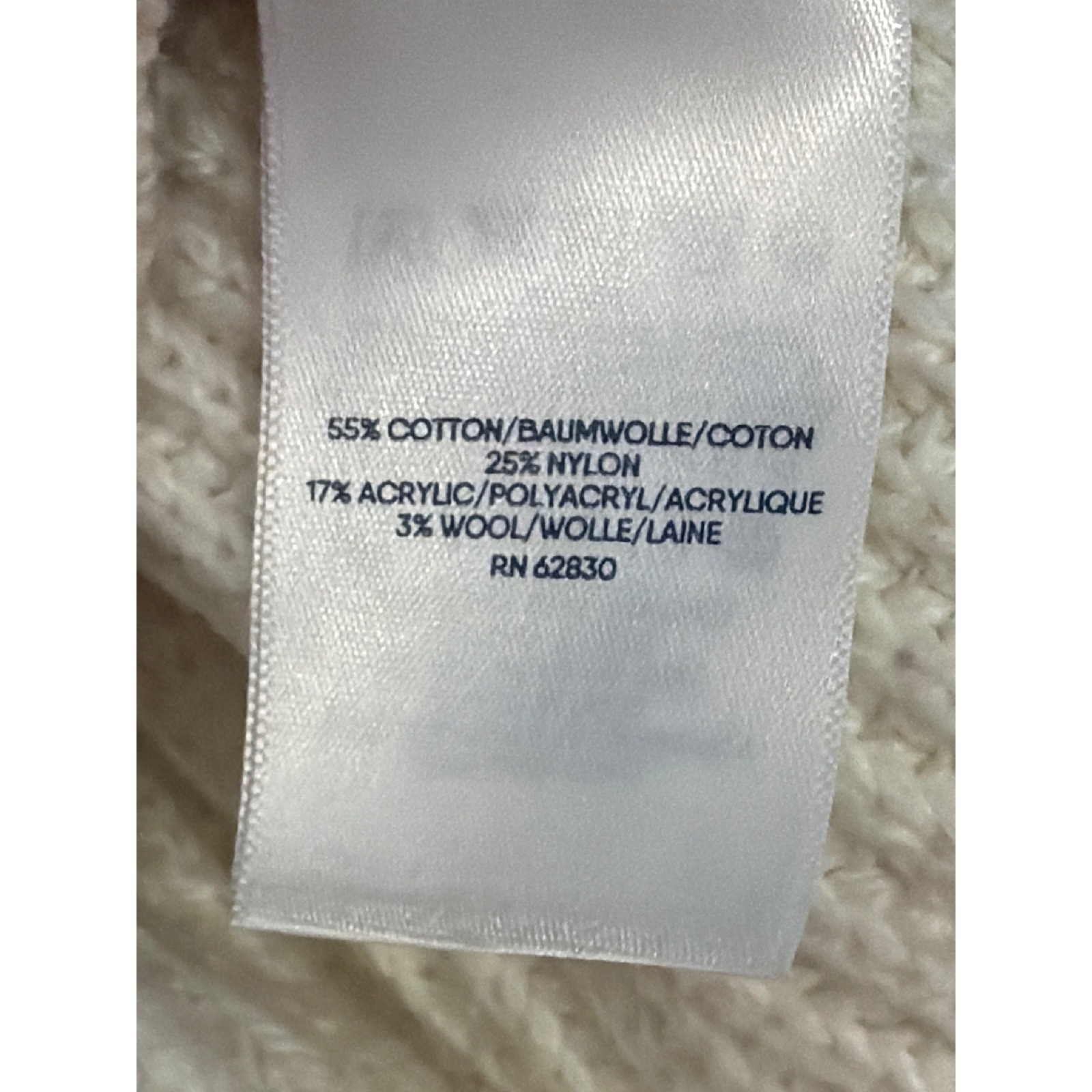 Lands End Colorblock Patchwork Cable Knit Sweater… - image 5