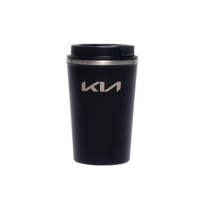Kaffeebecher 350ml Edelstahl Schwarz Original KIA
