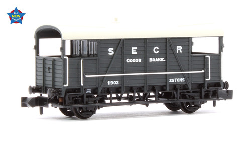 Graham Farish 378-025 SE&CR 25T 'Dance Hall' Brake Van SE&CR grau Nr.11902 | Zustand: New
