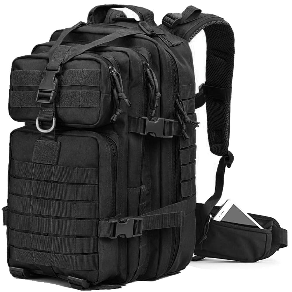 Military Tactical Backpack, 42L Large Military Pack Army 3 Day Assault Pack M...