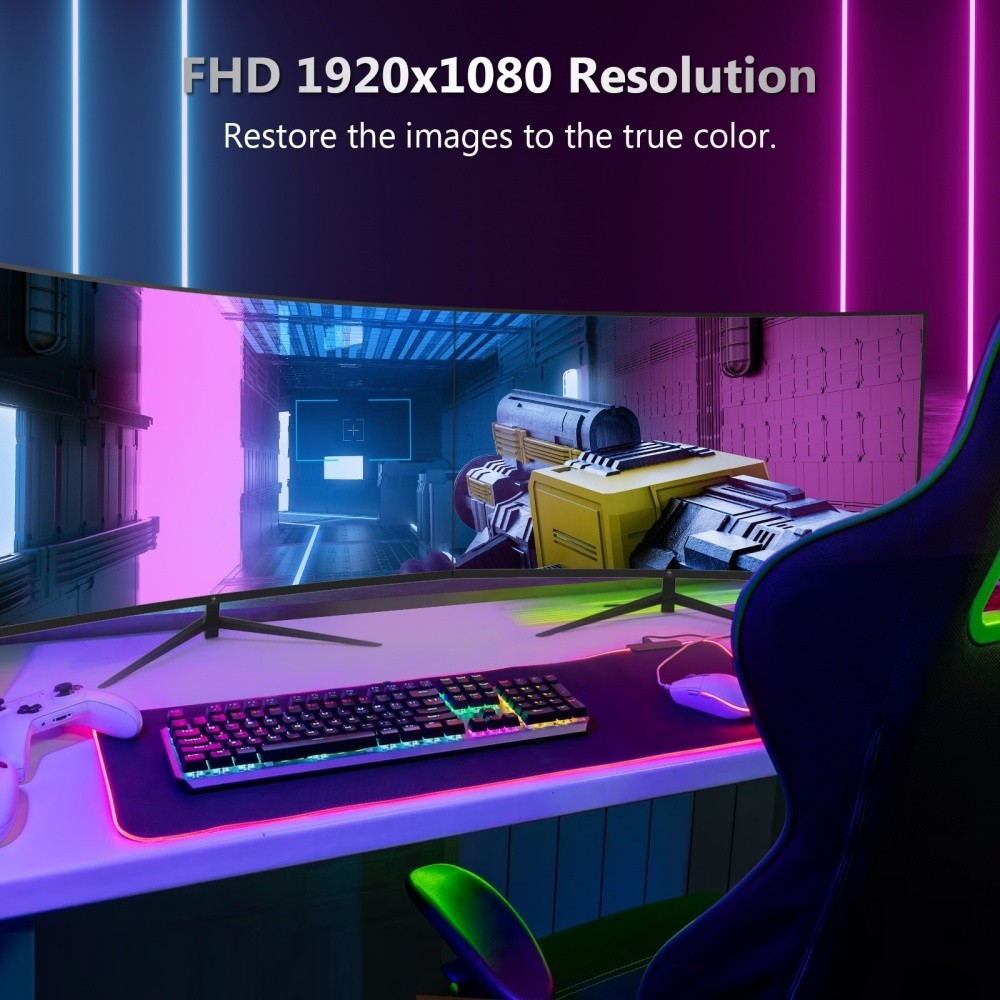 Monitor Gaming Curvo Z-EDGE UG27P 27" 1080P FHD 240Hz 1ms, HDMI + DP, FreeSync, imagen 3