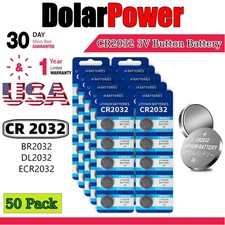 50x CR2032 3V Button Battery For Watch Toy Calculator Clock Car Key Coin Cells