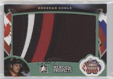 2015 Leaf ITG Heroes & Prospects Emerald 10/10 Brendan Guhle #CRP-02 Patch 1t6