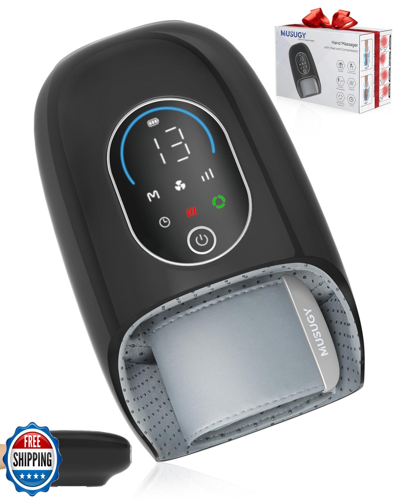 Hand Massager with Heat and Compression – Full-Hand and Wrist Air