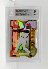 Ken Griffey Jr 2001 Donruss Elite Primary Colors #PC12 Yellow Die Cut  /75 BGS 9