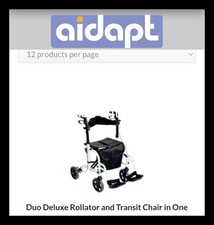 Aidapt Aluminium Rollator/Transit chair
