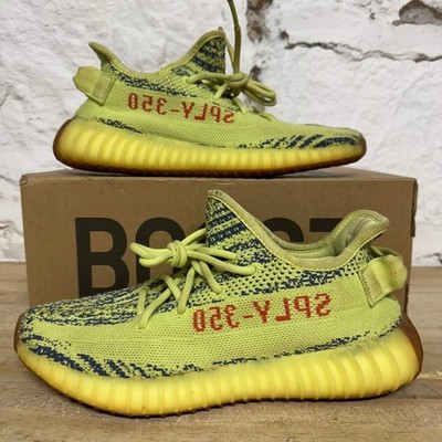 Adidas Yeezy Boost 350 V2 Semi Frozen Yellow Men's Size 7 Pre-owned B37572