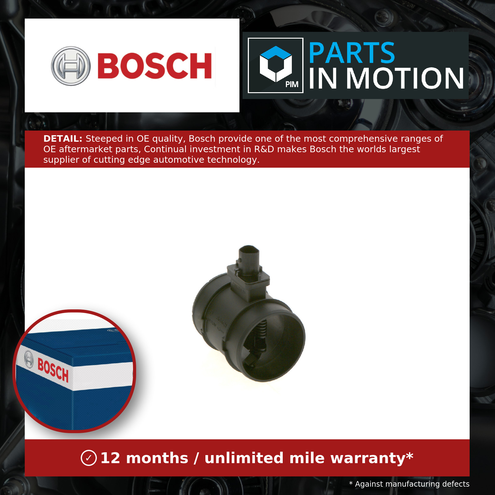 Fits BOSCH 0 281 002 940 HOT-FILM AIR-MASS METER - Image 4