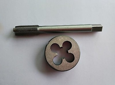 1pc    M12 X 1.75mm Plug Left Tap and 1pc M12 X 1.75mm Left Die Threading Tool #
