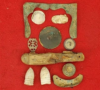 EXCAVATED CIVIL WAR RELICS RECOVERED FROM LOOKOUT MOUNTAIN TN