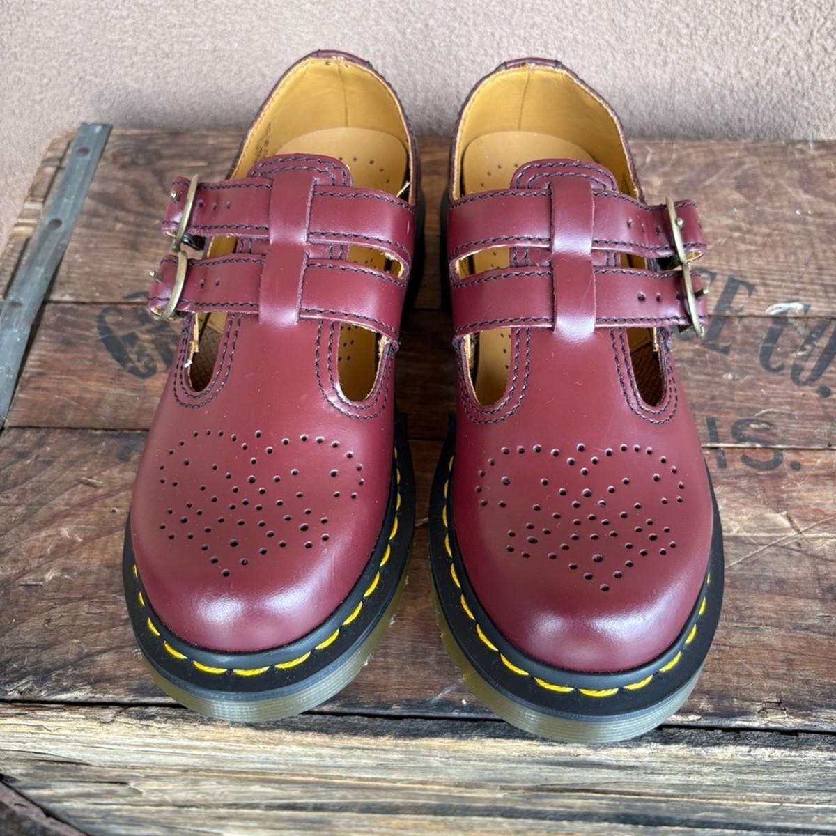 Dr. Martens バーガンディ メリージェーン Dr. Martens 20159 Burgundy Mary Jane Shoe | eBay