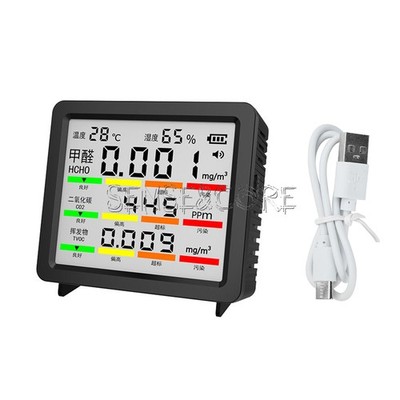 Air Quality Monitor Weather Station Thermometer Hygrometer Formaldehyde CO  VOCs