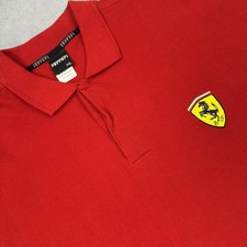 Vintage Ferrari Shirt Mens 2XL Red Formula 1 Racing Polo Licensed F1 Motorsport