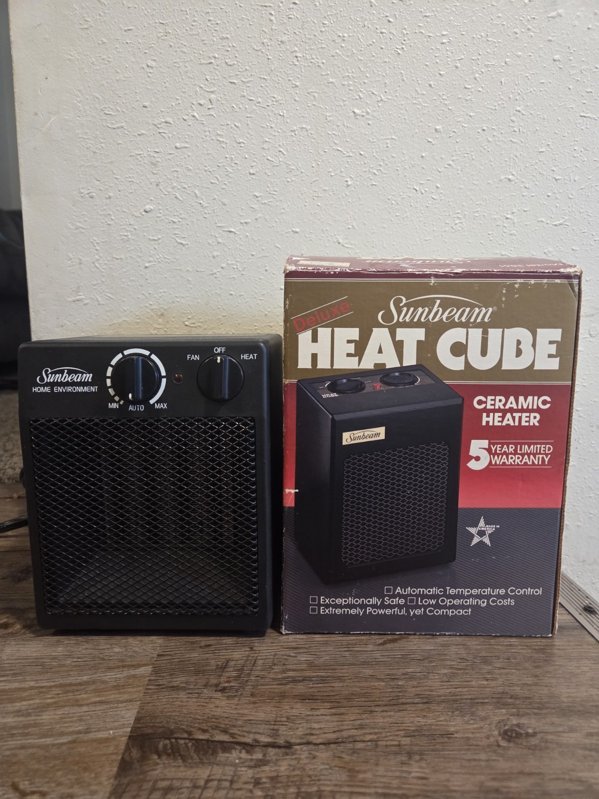 Sunbeam Heat Cube Ceramic Heater PH-3 Tested/Working