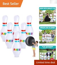 Colorful Inflatable Bowling Set   Perfect for Kids' Birthday  Christmas Parties