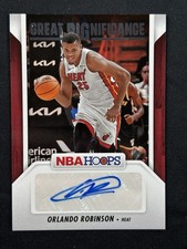 2024-25 Panini Nba Hoops - Great Significance Orlando Robinson #GS-ORH (AU)