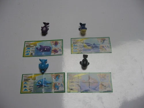 Collection complète kinder Natoons FF009 à 012 avec 4 BPZ