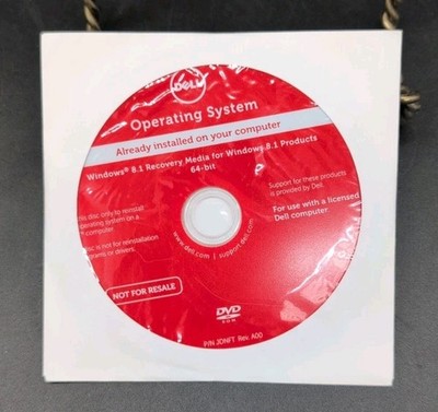 Microsoft Windows 8.1 OS Recovery Media 64-Bit Dell OEM Disc NEW/UNUSED DVD