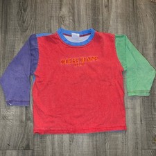VTG Baby Guess Colorblock Shirt Long Sleeve Baby Size XL