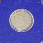 1854 Seated Liberty Silver Quarter Arrows US Coin Vintage Early American PCS