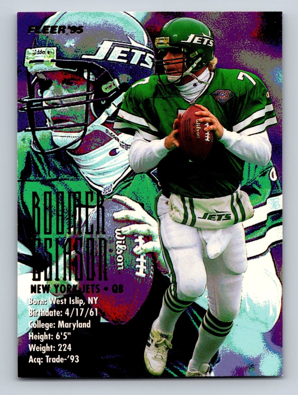1995 Fleer - Boomer Esiason #289