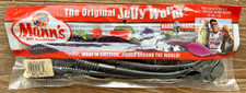 Manns 12" Jelly Worm 10 Pack Worms Bass Fishing Lure Blackberry Discontinued New