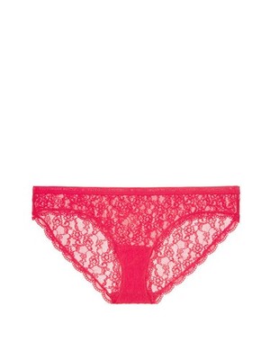 Victoria's Secret Lace Bikini Panty Love Red