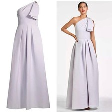 Sachin Babi Violet Ice Martina One-Shoulder Trumpet Gown Size 2 895