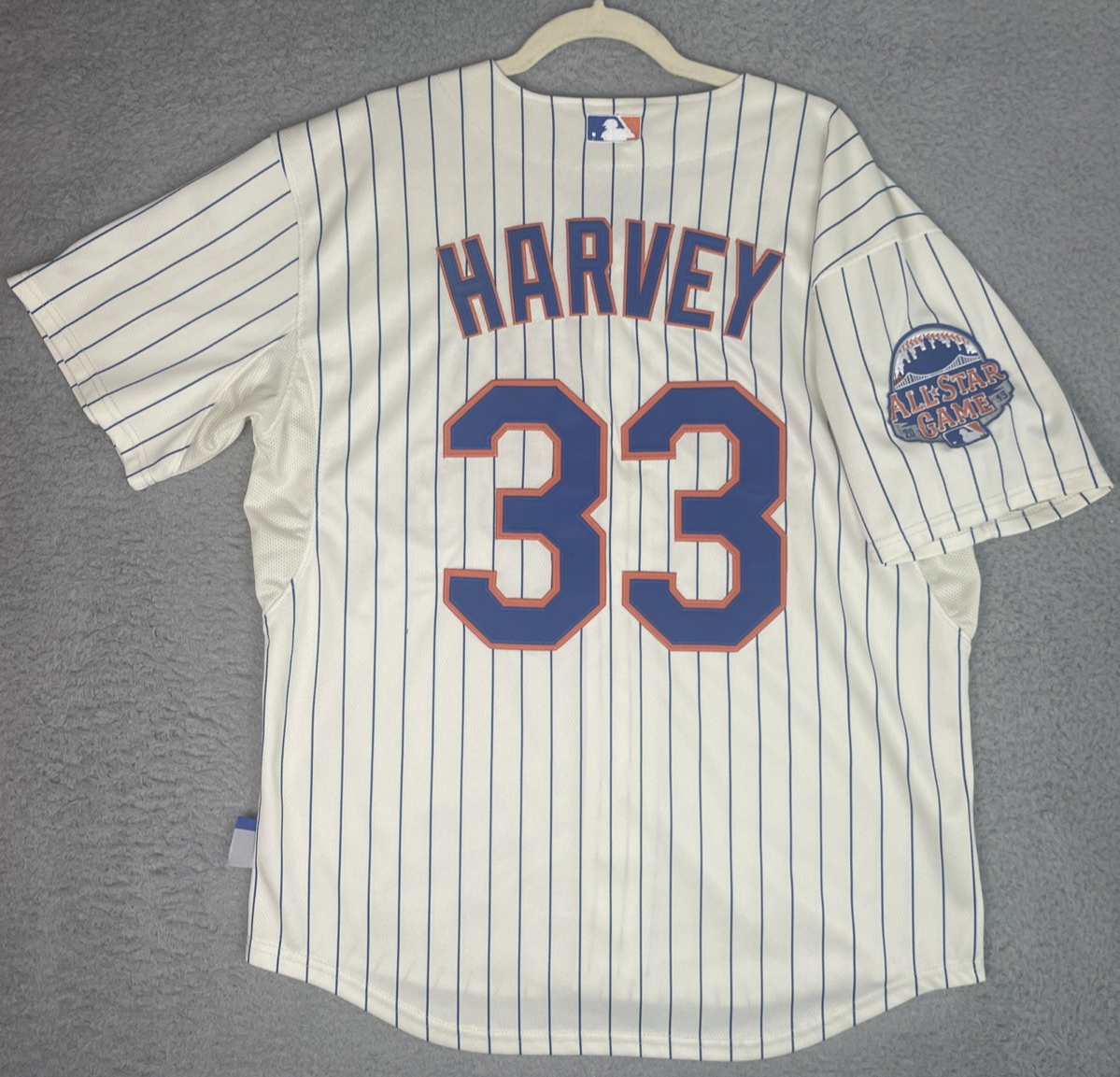 Authentic Majestic Jersey Matt Harvey #33 Mets 2013 All Star Mens