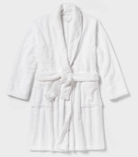 Threshold Spa Plush Bath Robe size L/XL White - New Without Tags Smoke Free Home