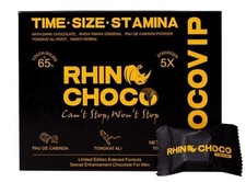 Rhino Choco Power Chocolate - 5X Stronger - Organic Chocolate Mixed Natural Herb