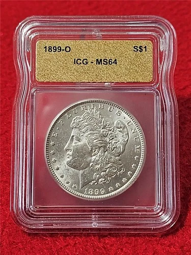 1899-O MORGAN SILVER DOLLAR  ICG  MS 64                                   #T1652