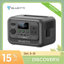 BLUETTI Elite 30 V2 288Wh 600W Portable Power Station Solar Generator Camping RV