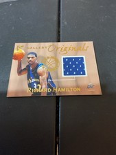 RICHARD HAMILTON 2000 TOPPS GALLERY ORIGINAL PLAYER-WORN JERSEY-WIZARDS/UCONN-RC