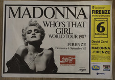 MADONNA WHO'S THAT GIRL TOUR 1987 - MANIFESTO 140*100 CM