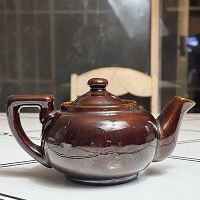Brown Glaze Teapot  or Coffee Pot , Vintage Unmarked