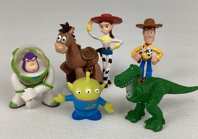 #ad Disney Pixar Toy Story Mini PVC Figures Lot Bullseye Rex Alien Buzz Jessie Woody $24.95