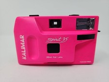 Vintage Kalimar Spirit 35 Focus Free 35mm Camera Kali Lens Neon Pink