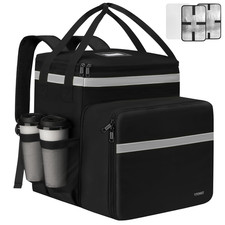 Expandable Delivery Bag, Insulated Grocery Backpack, Pizza Bag